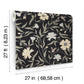 Aster Wallpaper- Black