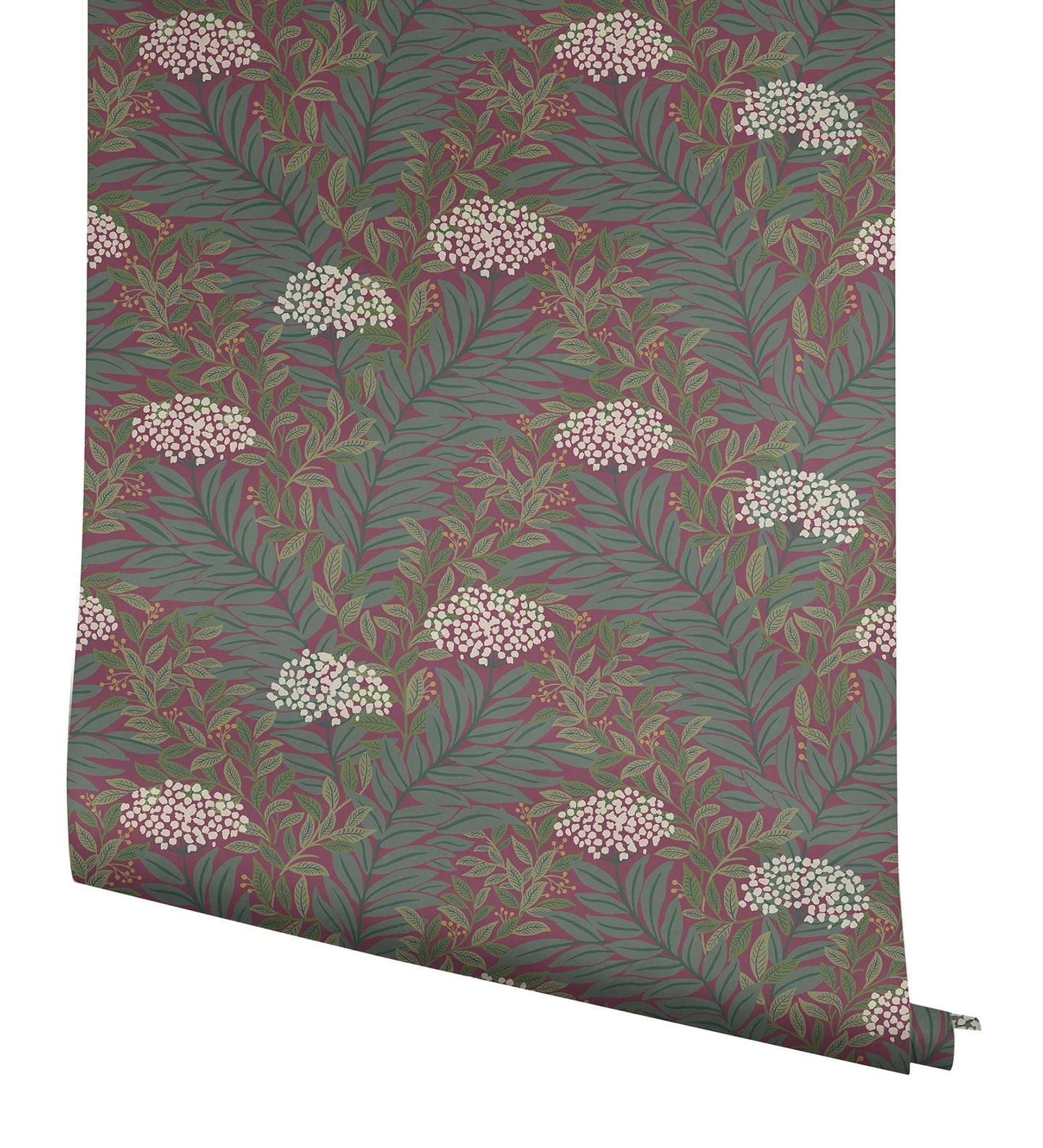 Highgrove Wallpaper- Burgundy