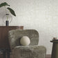 Gilded Plume Wallpaper- Light Cream