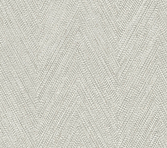 Thatched Chevron Wallpaper- Dove