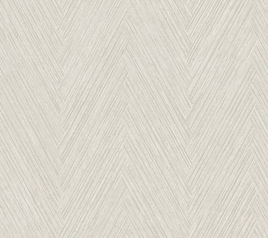 Thatched Chevron Wallpaper- Light Neutral