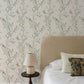 Tea Olive Beige Finch Frolic Wallpaper