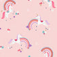 Rainbow Unicorn Pink Fantastical Wallpaper