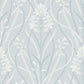 Rosalind Sky Blue Iris Damask Wallpaper