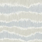 Wiggle Sky Blue Ikat Stripe Wallpaper
