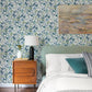 Wonder Teal Woodland Animals Wallpaper
