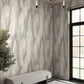 Shimmering Canopy Neutral Botanical Wallpaper