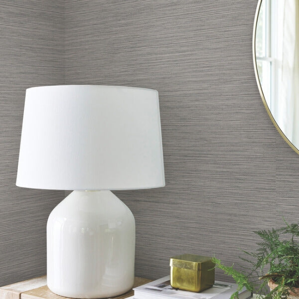 Trieste Smoke York High Performance Textile Wallcovering