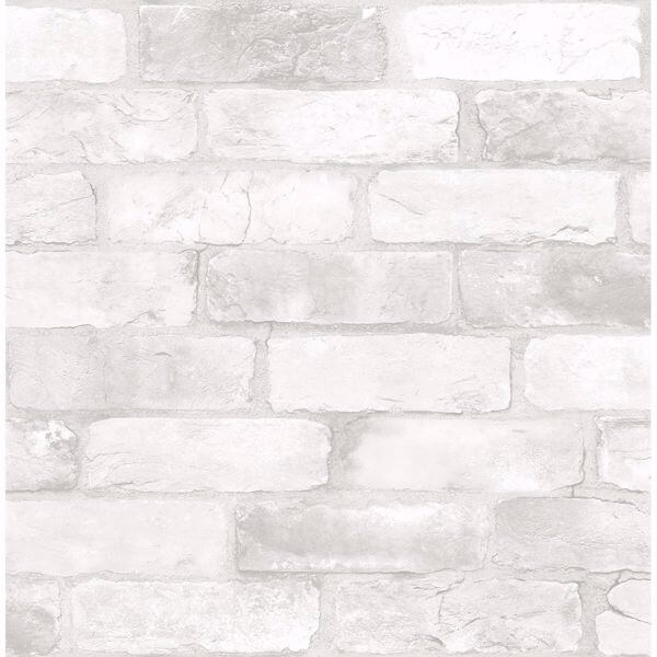 White Reclaimed Bricks Wallpaper