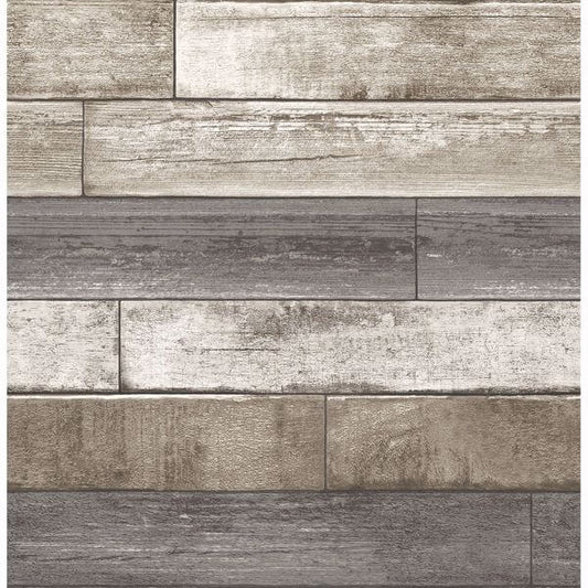 Grey Weathered Plank Wallpaper