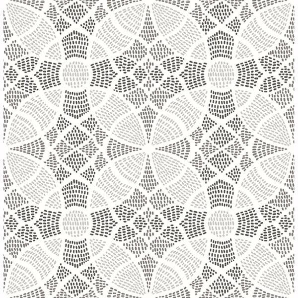 Zazen Grey Geometric Wallpaper
