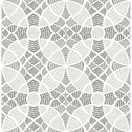 Zazen Grey Geometric Wallpaper