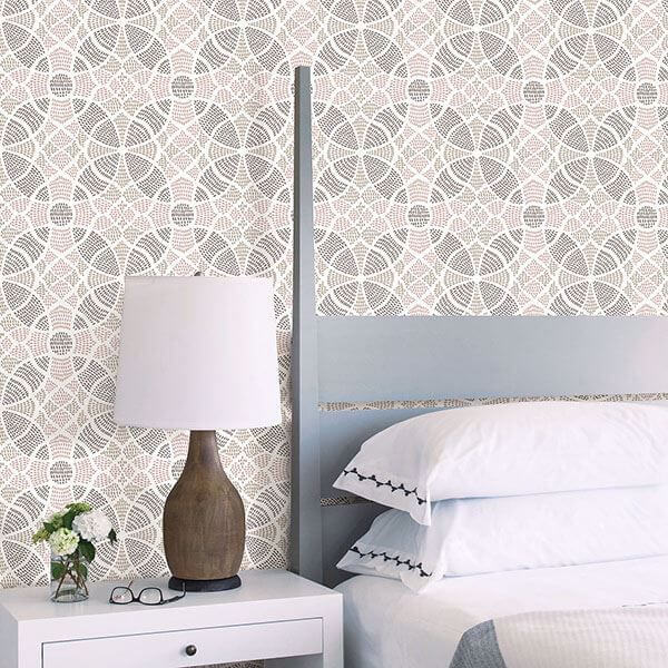 Zazen Rose Geometric Wallpaper