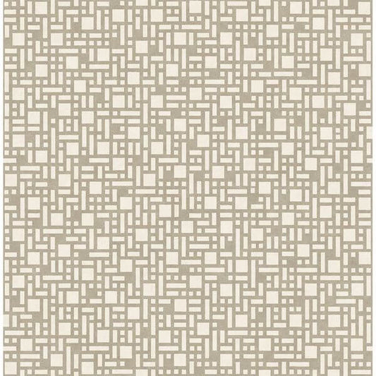 Bento Taupe Geometric Wallpaper