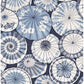 Mikado Blue Parasol Wallpaper