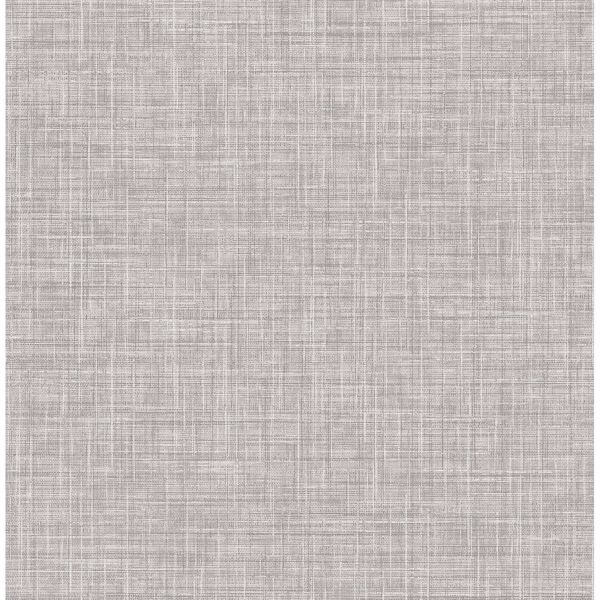 Mendocino Grey Linen Wallpaper