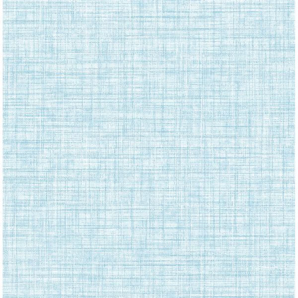 Mendocino Blue Linen Wallpaper