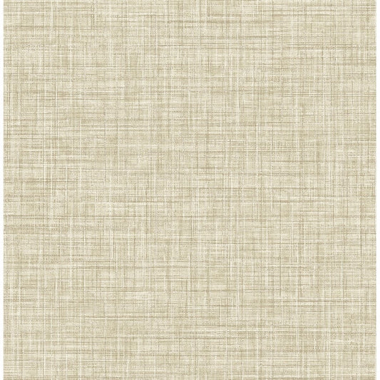Mendocino Light Brown Linen Wallpaper