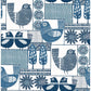 Hennika Blue Patchwork Wallpaper