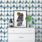 Trilogy Blue Geometric Wallpaper