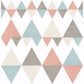 Trilogy Coral Geometric Wallpaper
