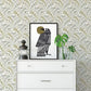 Fiddlehead Grey Botanical Wallpaper