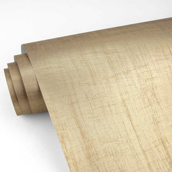 Lustre Gold Silk Weave Wallpaper