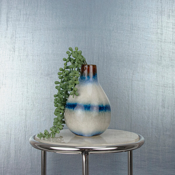 Lustre Slate Silk Weave Wallpaper