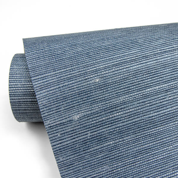Lamphu Blue Sisal Grasscloth Wallpaper