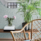 Arlyn Light Blue Grasscloth Wallpaper
