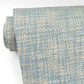 Arlyn Light Blue Grasscloth Wallpaper
