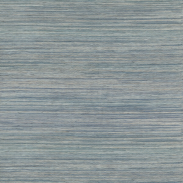 Pattaya Blue Grasscloth Wallpaper