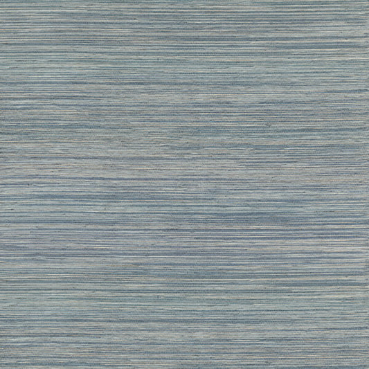 Pattaya Blue Grasscloth Wallpaper