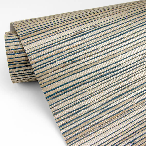 Ranong Champagne Grasscloth Wallpaper