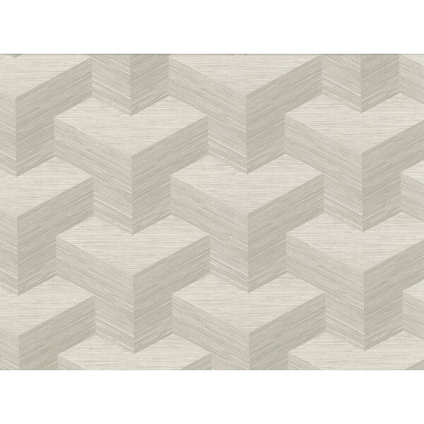 Y Knot Light Grey Geometric Texture Wallpaper