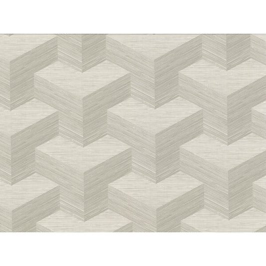 Y Knot Light Grey Geometric Texture Wallpaper