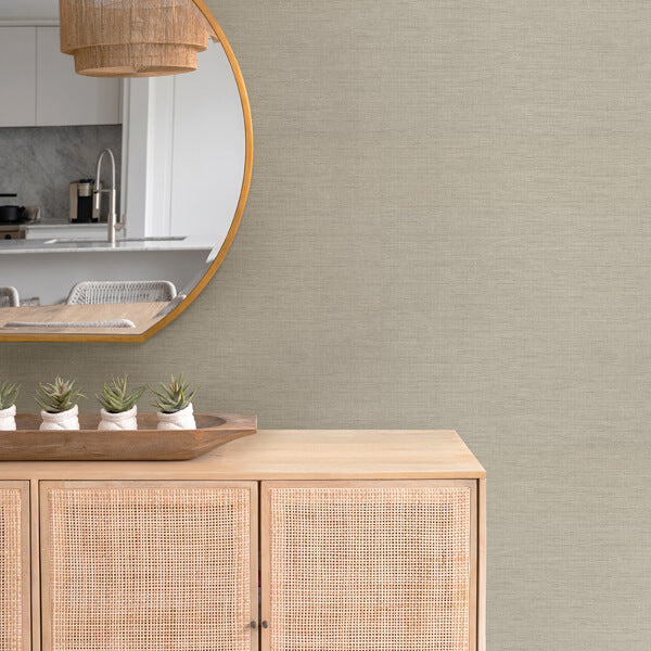 Essence Beige Linen Texture Wallpaper