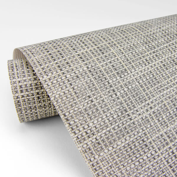 In The Loop Cream Faux Grasscloth Wallpaper
