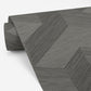 Y Knot Grey Geometric Texture Wallpaper