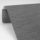 Essence Dark Grey Linen Texture Wallpaper