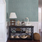 Raffia Aqua Faux Grasscloth Wallpaper
