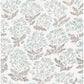 Floret Blue Floral Wallpaper