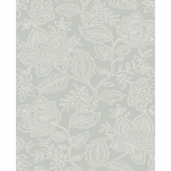 Larkin Sage Floral Wallpaper