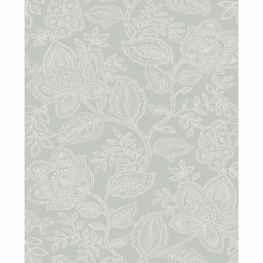 Larkin Sage Floral Wallpaper