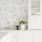 Instep Platinum Abstract Geometric Wallpaper