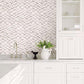 Instep Pewter Abstract Geometric Wallpaper
