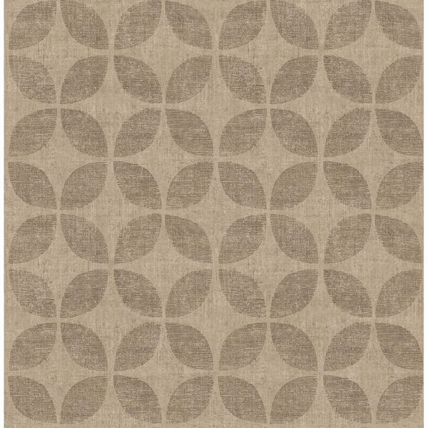 Polaris Brass Geometric Wallpaper
