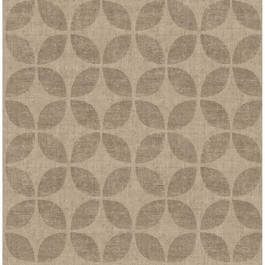 Polaris Brass Geometric Wallpaper
