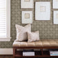 Polaris Brass Geometric Wallpaper