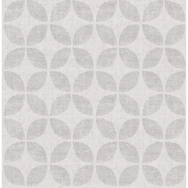 Polaris Silver Geometric Wallpaper